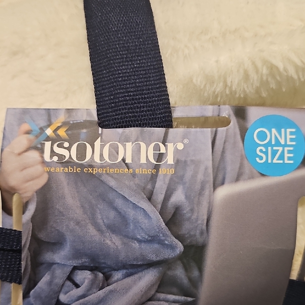 Isotoner Blue Wearable robe free size warm plush